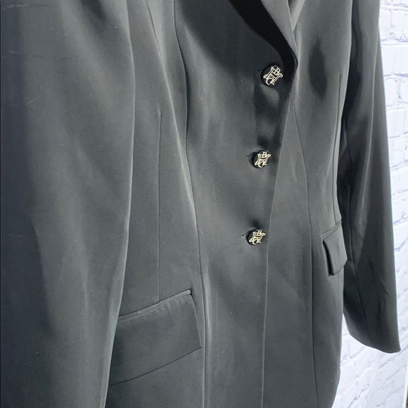 R.J.Classics Extreme Women Washable Equestrian Blazer Black Velvet Collar Sz 10R - Picture 3 of 8